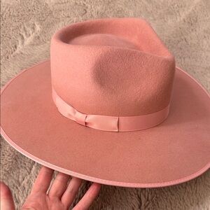 Lack Of Color Blush Pink Fedora size medium 57 cm